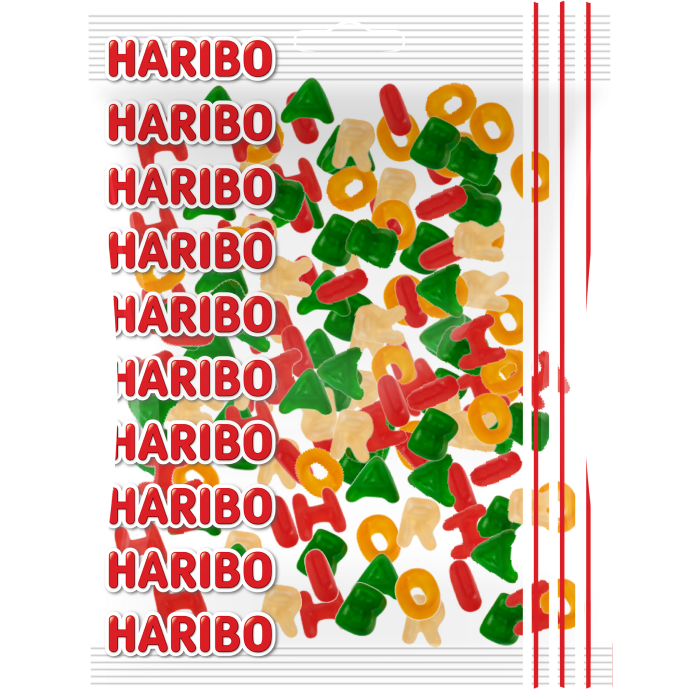 Haribo SMALL LETTERS 1 kg - Küçük Harfler 1 KG