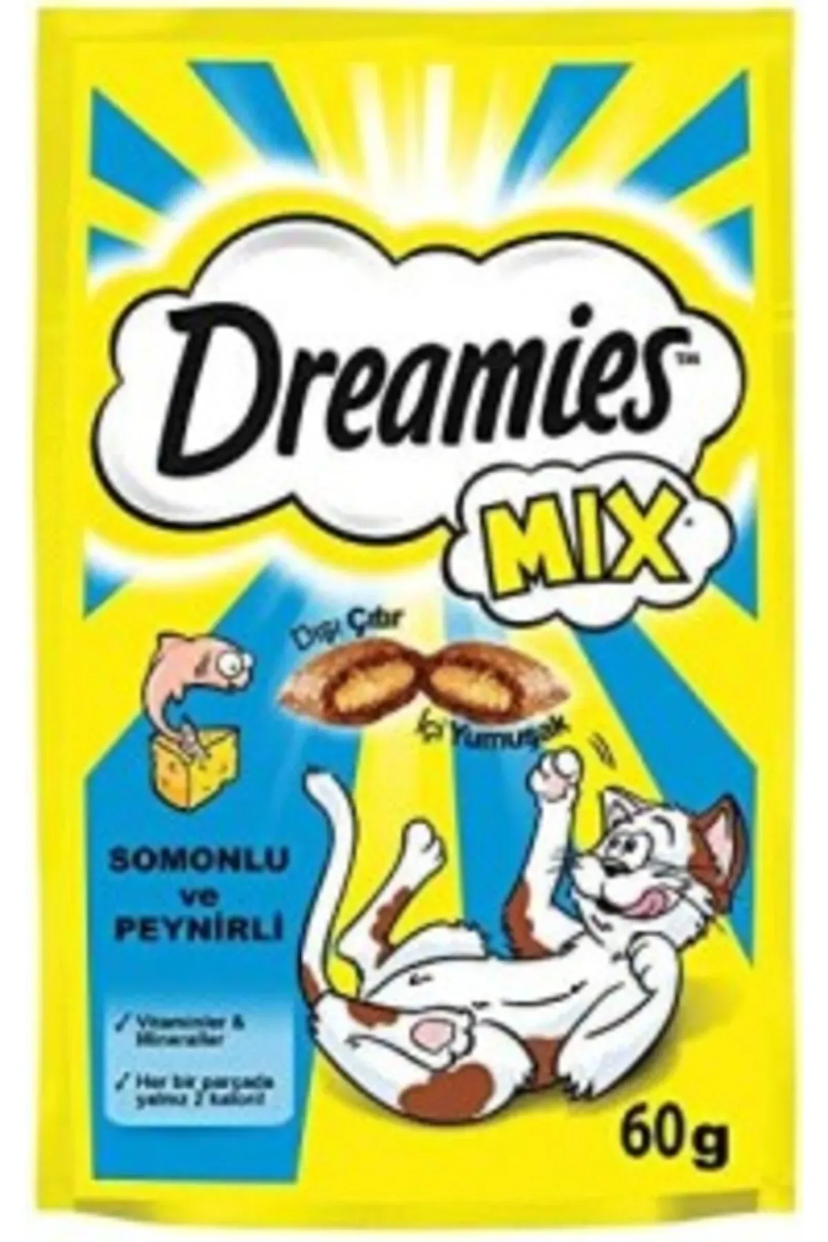 Dreamies Somonlu ve Peynirli Kedi Ödül Maması 60gr