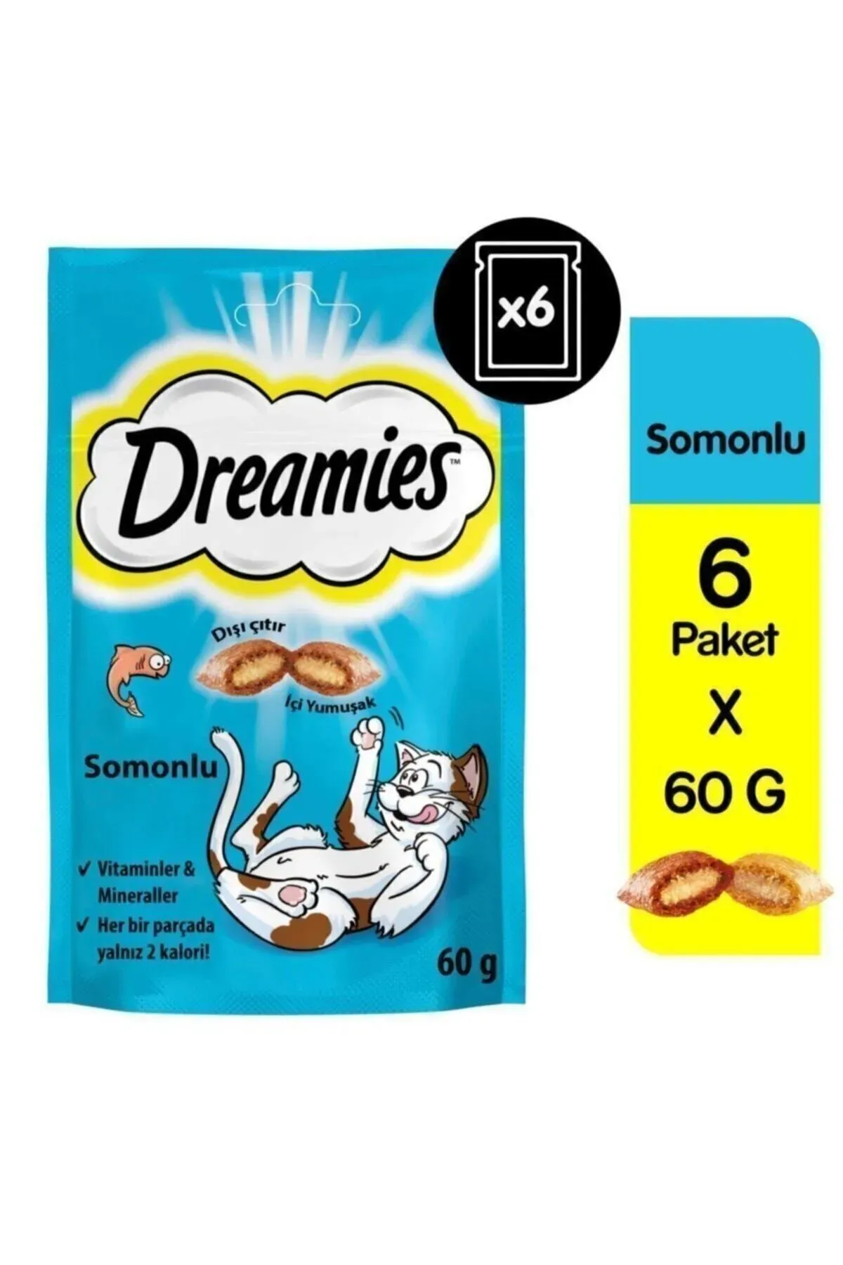 Dreamies Somonlu 60gr*6